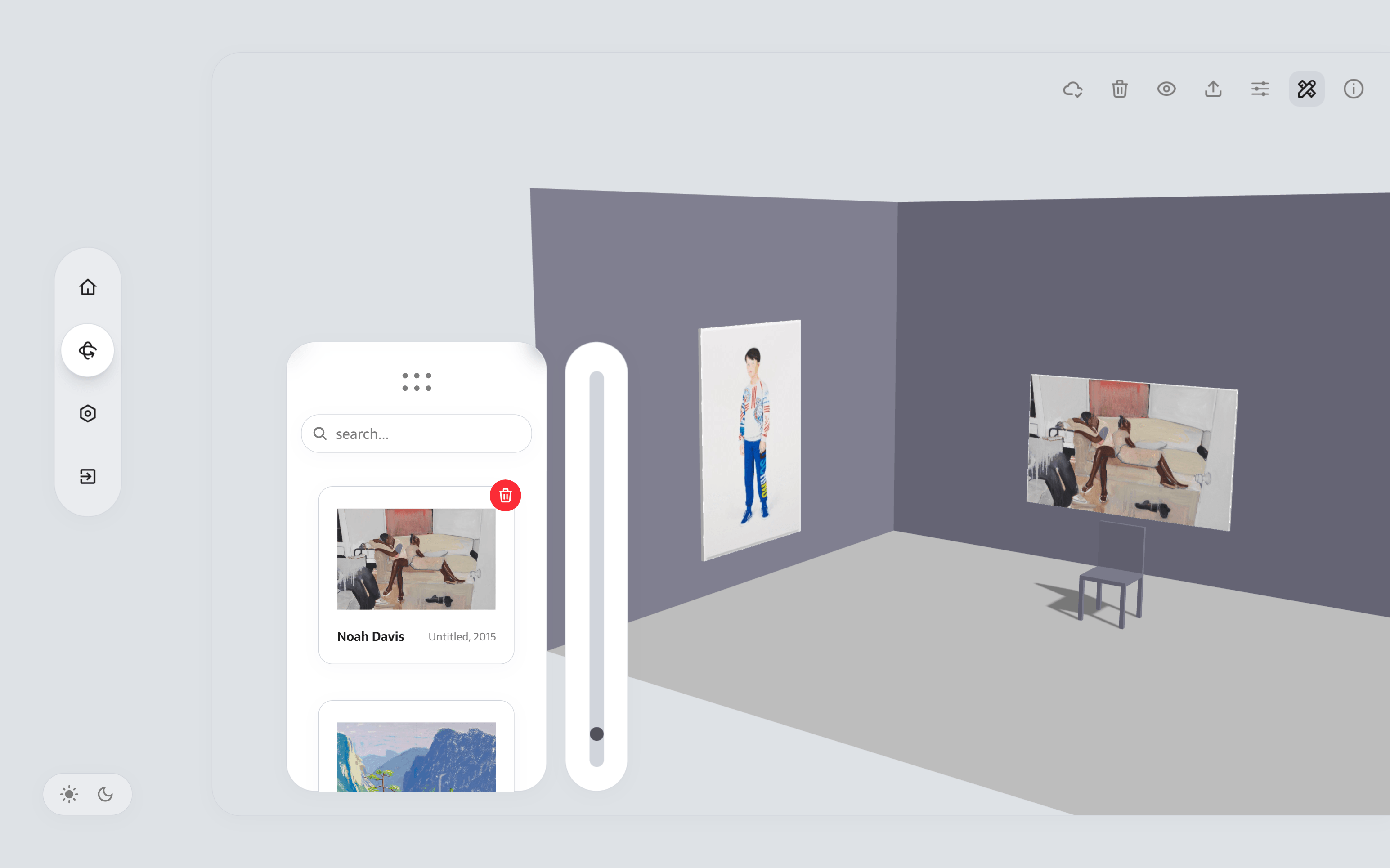 3D room editor